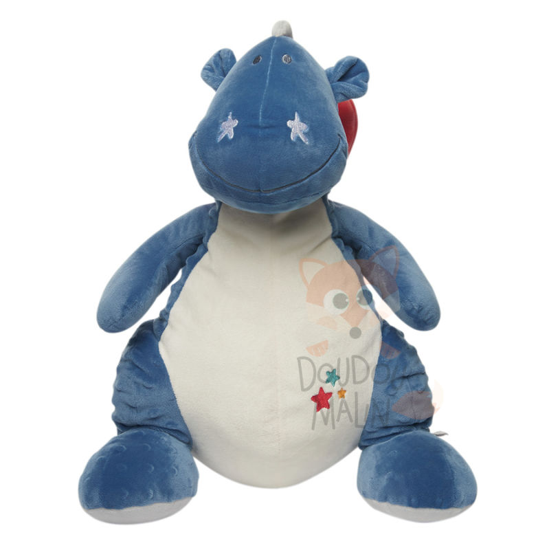 Noukies guss & victor soft toy blue dragon white 25 cm  